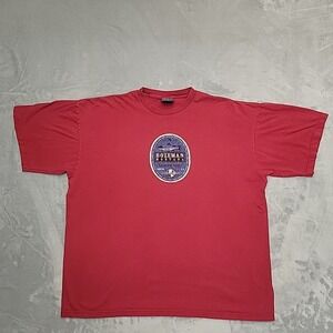 Vintage Bozeman Montana‎ Shirt Mens XL Red Rainbow Trout Fishing Made In USA